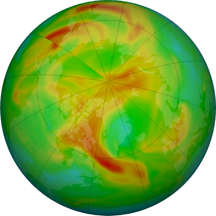 Arctic ozone map for 26 May 2021
